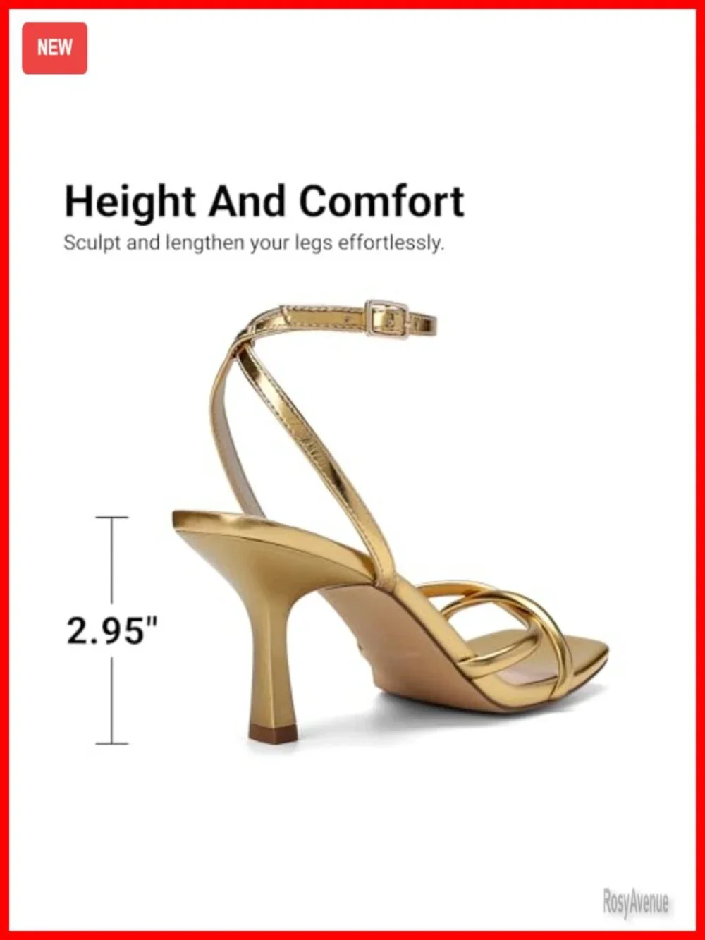 Women's Kitten Low Heels Square Open Toe Strappy Sandals Dress Shoes